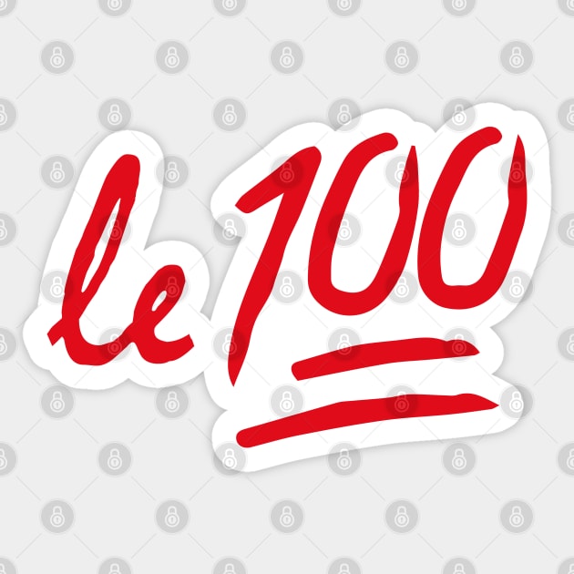 Le 100 Sticker by SpilloDesign